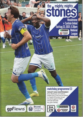 Wealdstone carlisle utd 23rd - v,