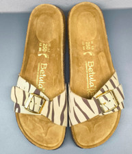 Betula Birkenstock animal print slip on slider sandals UK size 5.5 NEW