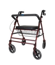 Days Heavy Duty Steel Bariatric Rollator Walker & Rest Seat for Elderly