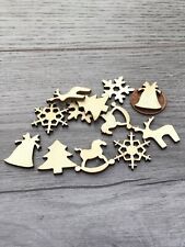 17-22mm Wooden Die Cut Xmas