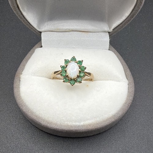 Vintage 9ct gold opal - 9ct, and