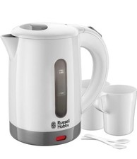 Russell Hobbs Electric Travel Kettle 1000W, 0.85L, White