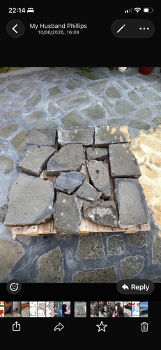 Reclaimed crazy paving slabs - crazy,