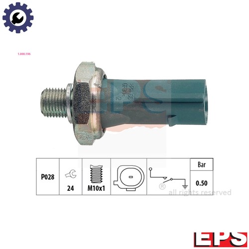 Oil pressure switch 800 196 - oil, 1.800.196