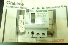 CRABTREE DOUBLE POLE RCCB RCD