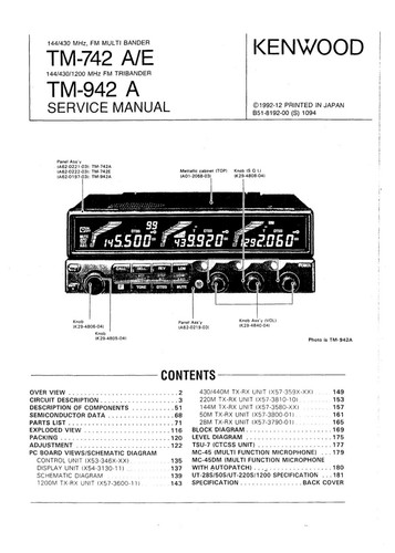 Service manual for kenwood - service,