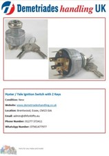 Hyster / Yale Ignition Switch with 2 Keys