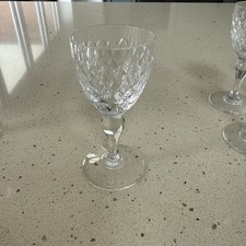 Pair Royal Brierley Crystal Coventry Sherry/ Port/ Liquor Glasses Set Of 6 10cm