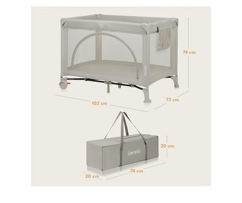 Lionelo laura travel cot with - travel,