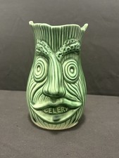 Unique Pottery Celery Face