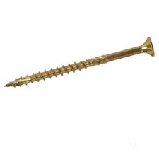 ForgeFast Elite Fast-Start Woodscrews 5.0 x 100mm Zinc Yellow (Pack of 100)