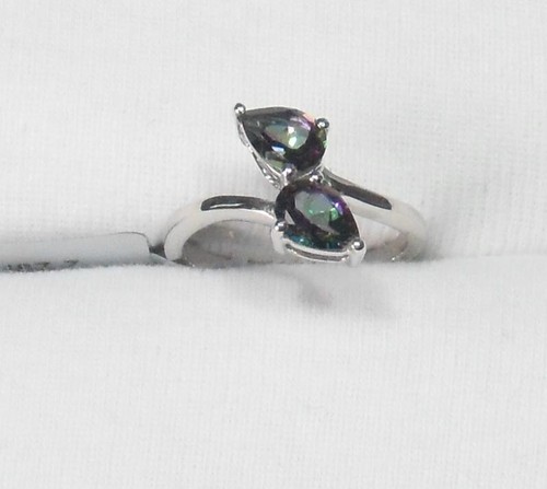Mystic green topaz - green, sterling