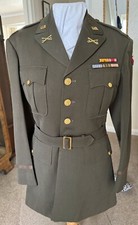 Collectable Named WW2 US Army Officers Tunic 93rd Cavalry Recon. Squdrn