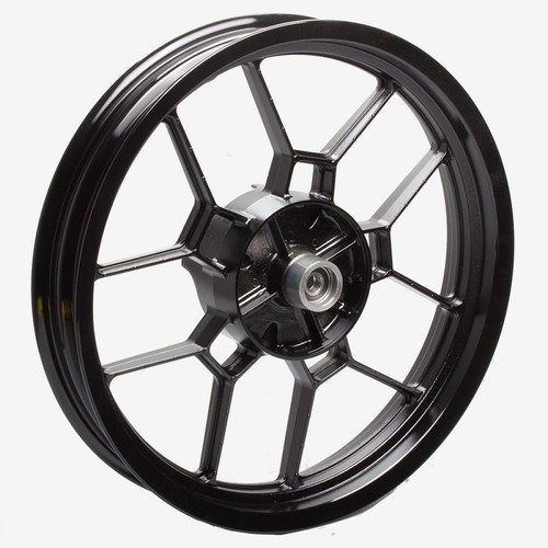 Motorcycle rear wheel black - rear, 17
