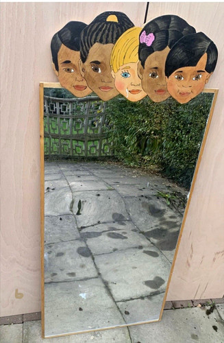 Handmade painted mirrors - handmade,