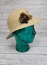 Peter Bettley Beige Cloche Hat
