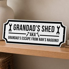 Funny Shed Sign For Grandad