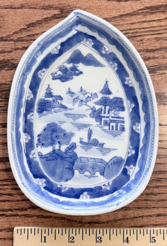 Canton blue white teardrop - blue,