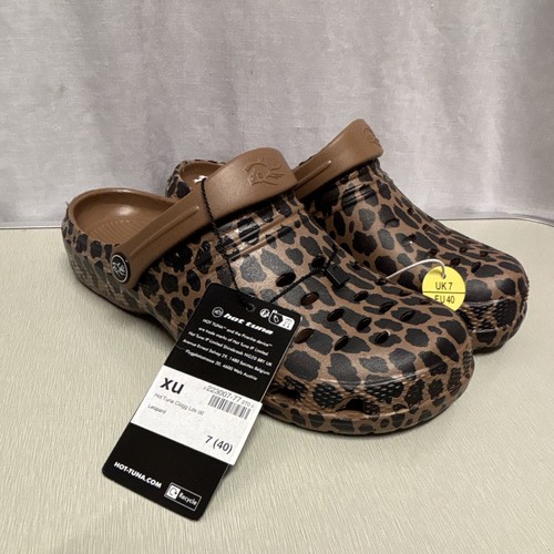 Hot tuna clogg mules leopard - clogg,