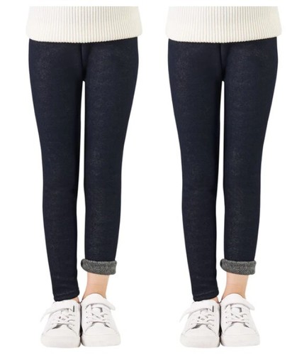 Girls winter leggings - winter, fleece
