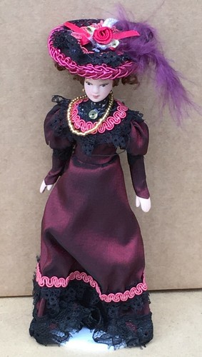Dolls house victorian lady - dolls,