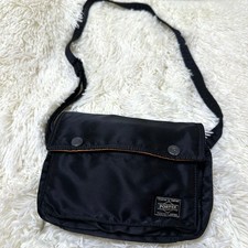 Porter Tanker Mini Shoulder Bag Black Diagonal Carry Logo Compact Crossbody