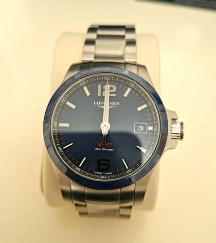 Longines blue dial - longines, v.h.p.