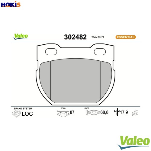 Brake pad set - pad, disc