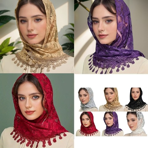 Lace head scarf wedding bride - lace,