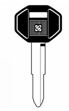 Classic Car key - MITSUBISHI, ISUZU, HYUNDAI (Silca MIT2RP) - Uncut Key Blank