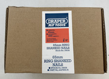 DRAPER 3.05/65mm RING SHANK FRAMING NAILS BOX OF 2000