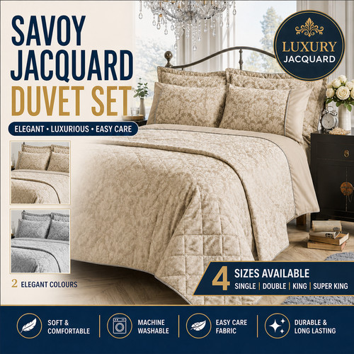 Luxury savoy jacquard duvet - jacquard,