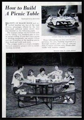 Picnic table how - how-to, build