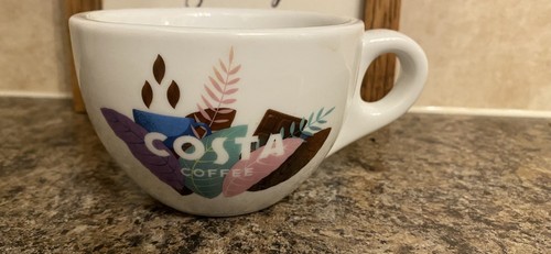 Costa coffee white mug cup - white,