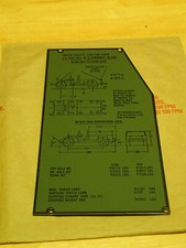 Lot of 10!!!  HMMWV M998 Data Plate Hummer Humvee US Army Bundle USMC