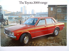 VINTAGE TOYOTA 2000 SALOON & WAGON 1973-1977 OLD UK MARKET DEALER SALES BROCHURE