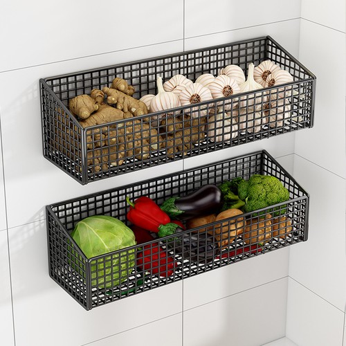 Wall basket metal hanging - basket,