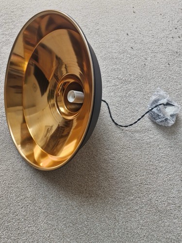 Black copper ceiling pendant - black,