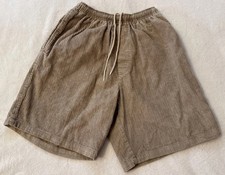 Vintage Sideout USA Corduroy Shorts Cream Beige Jumbo Cord Surfwear 90s S / M