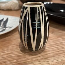 Vintage Milton Head Pottery Brixham Torquay Devon Decorated Vase 1950s