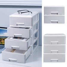 2/3/4 Drawers Desktop Storage Box Cosmetics Stationery Organiser A4 File Holder