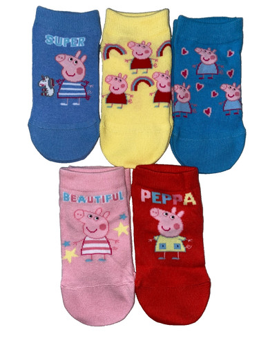 New 5prs girls peppa - new,