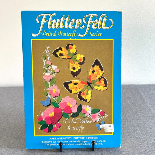 Fuzzy felt feather - felt, green