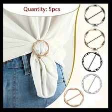 5Pcs Metal Scarf Ring Clips