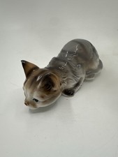 Bone China Crouching Cat