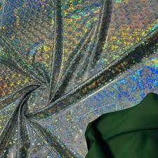 Spandex Fabric Vibrant Silver