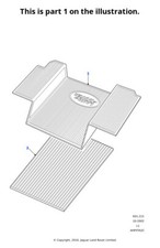 Land Rover Genuine Mat Rear Load Space Floor Cover Loading Compartment STC4629