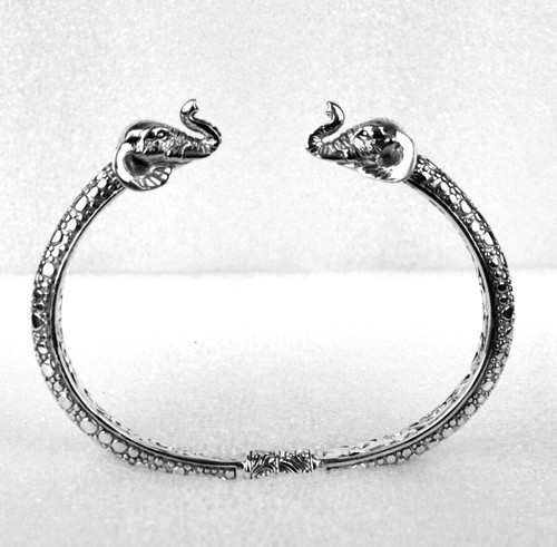 Elephant bangle solid 925 - solid,