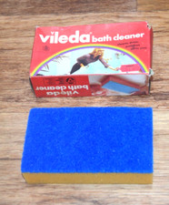 Vintage VILEDA sponge Cleaning Products Packaging  ?1970s 80s TV FILM PROP  RARE
