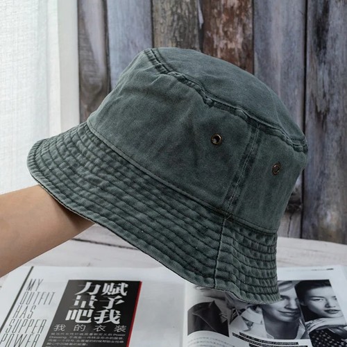 Bucket hat cap - cotton, fishing